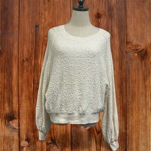 *** LIKE NEW***** Free People Cream Textured Women's Sweater